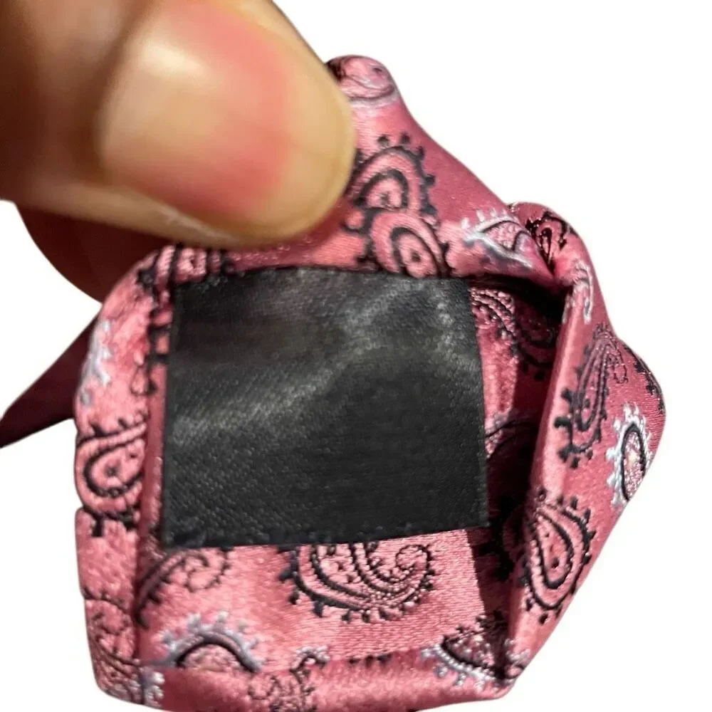 Brooks Brothers Mens Golden Fleece Necktie Pink Paisley Heritage Old Money